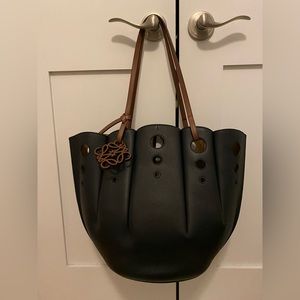 Loewe Calfskin Shell Bag Black